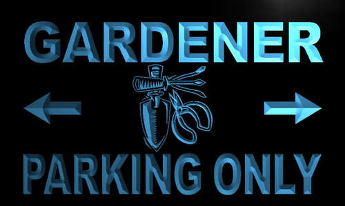Gardener Parking Only Neon Light Sign